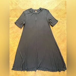 Old Navy Black A-Line Midi Dress – Size M